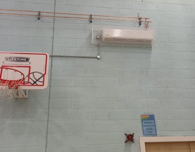 Venerable Bead School – Sunderland – Heater installs in Sports Hall